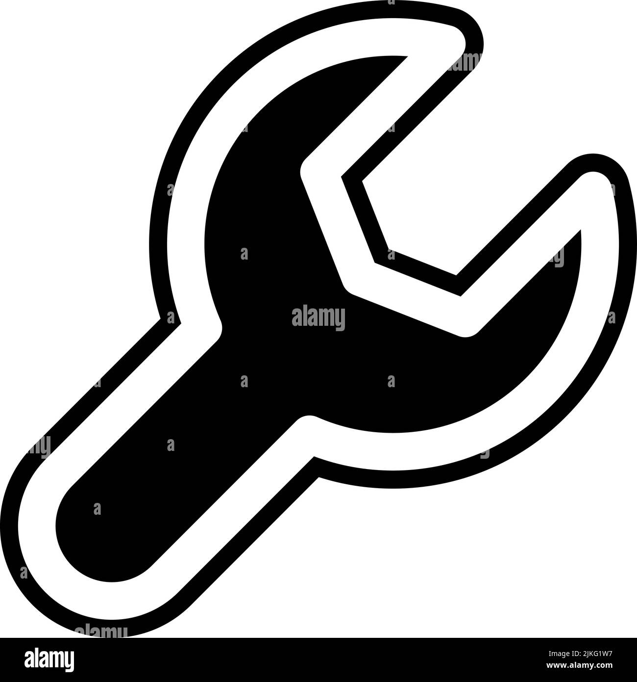 setting icon black vector illustration Stock Vector Image & Art Alamy