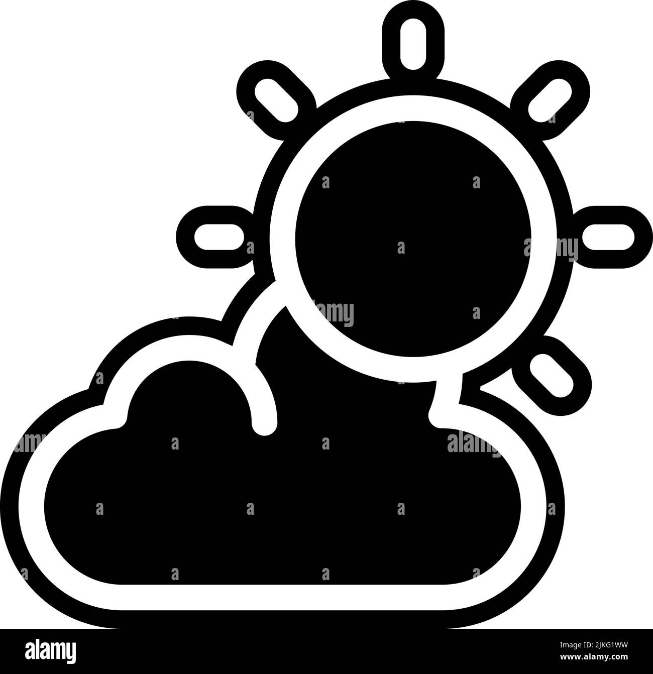 hot weather icon black vector illustration Stock Vector Image & Art - Alamy
