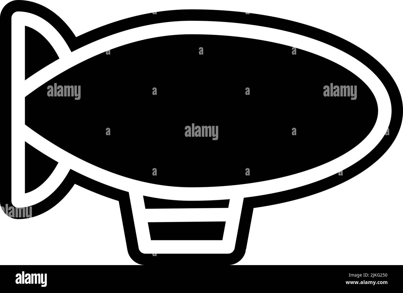 air balloon icon black vector illustration Stock Vector Image & Art - Alamy