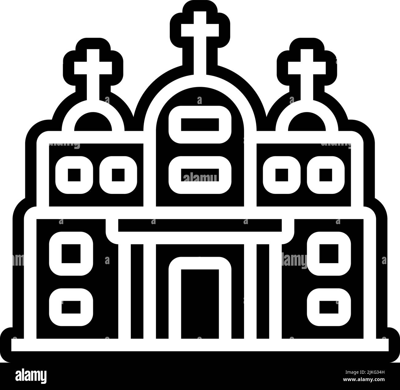church icon black vector illustration Stock Vector Image & Art - Alamy