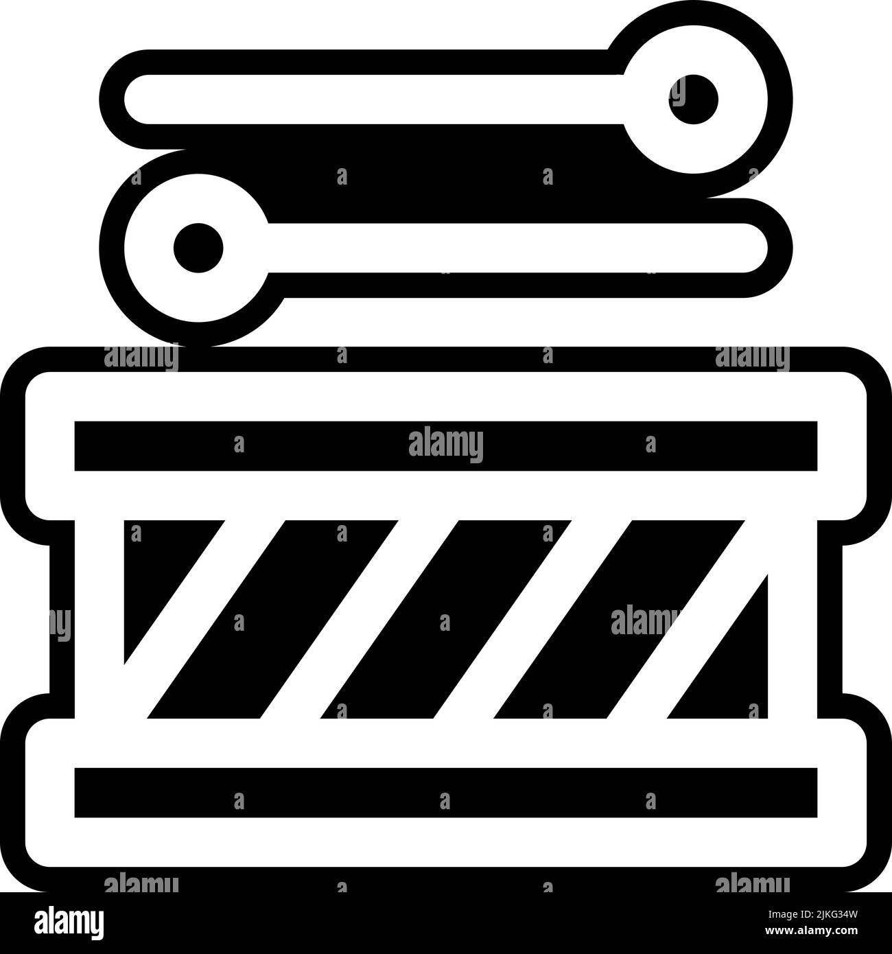 drum icon black vector illustration Stock Vector Image & Art - Alamy