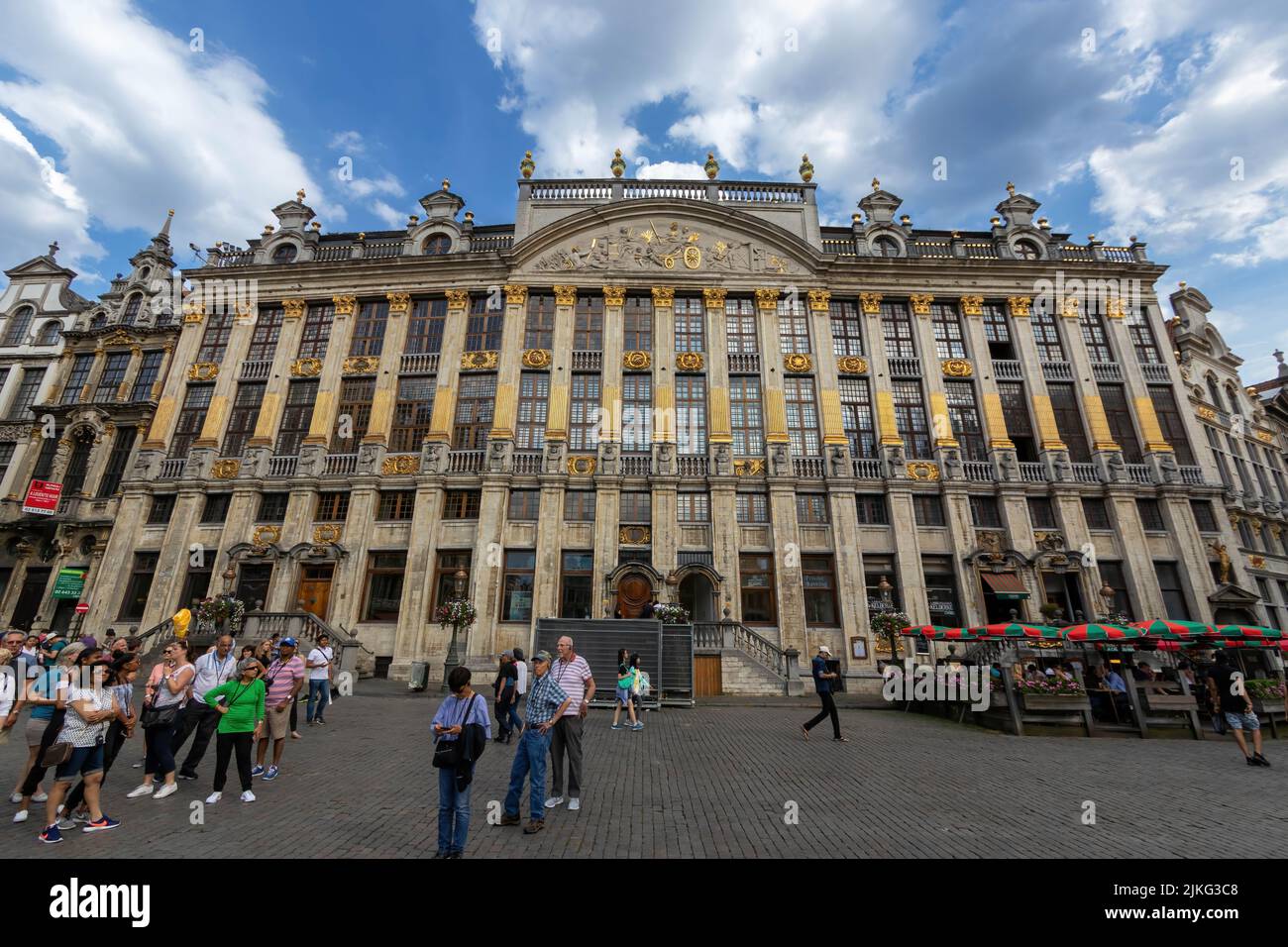 Brussels, Belgium - July 16, 2018: The Dukes of Brabant house on the Grand Place Stock Photo