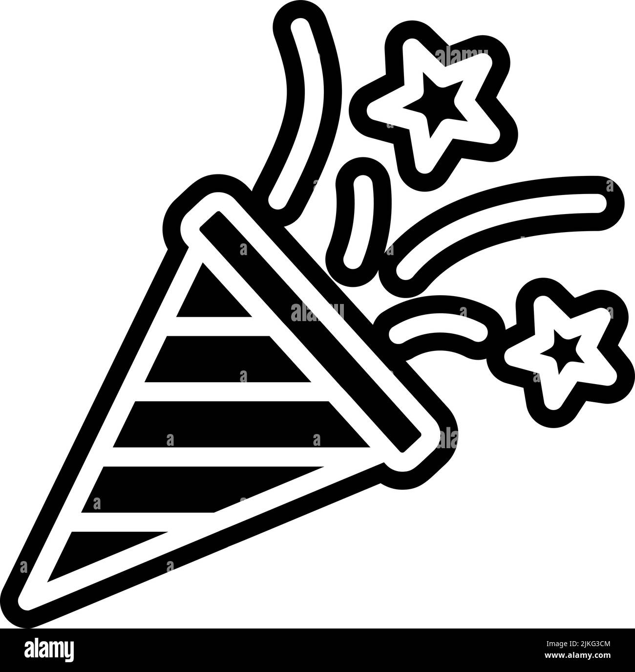 confetti icon black vector illustration Stock Vector Image & Art Alamy