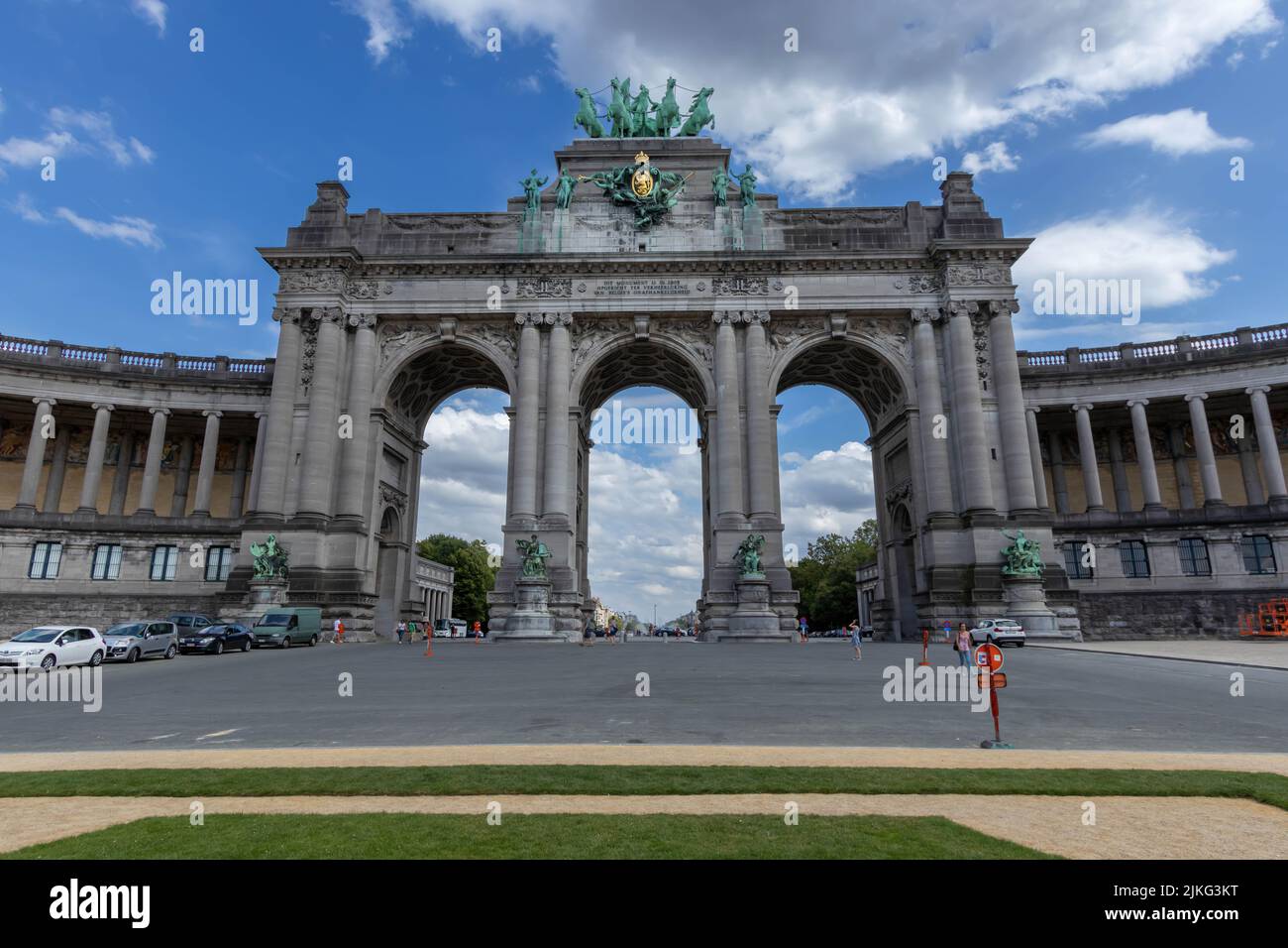 The Triumphal Arch, Brussels, Belgium Stock Photo