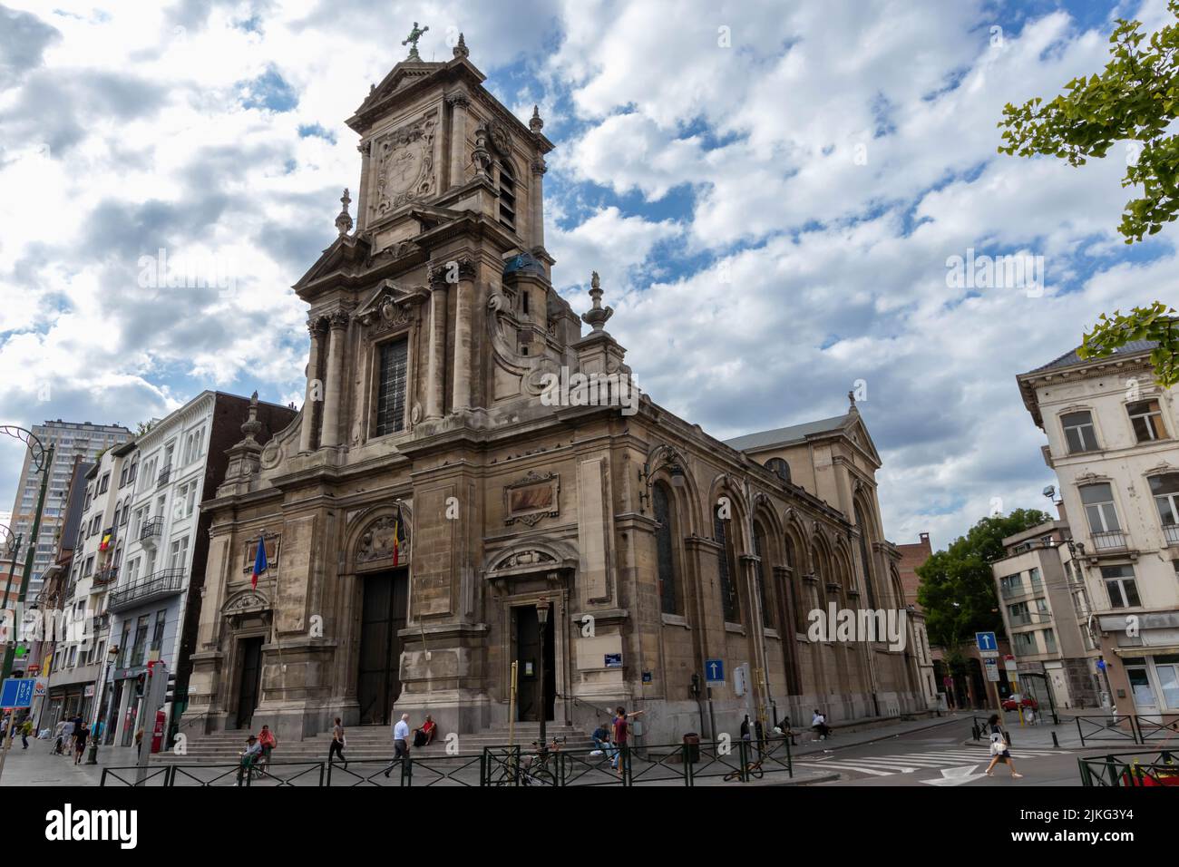 Saint Judoc Church, Brussels, Belgium Stock Photo