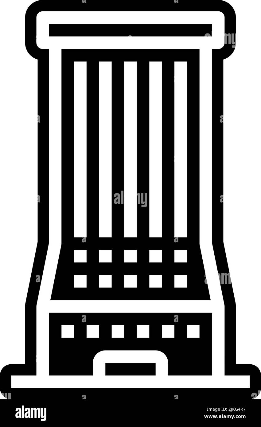 skyscraper icon black vector illustration Stock Vector Image & Art - Alamy