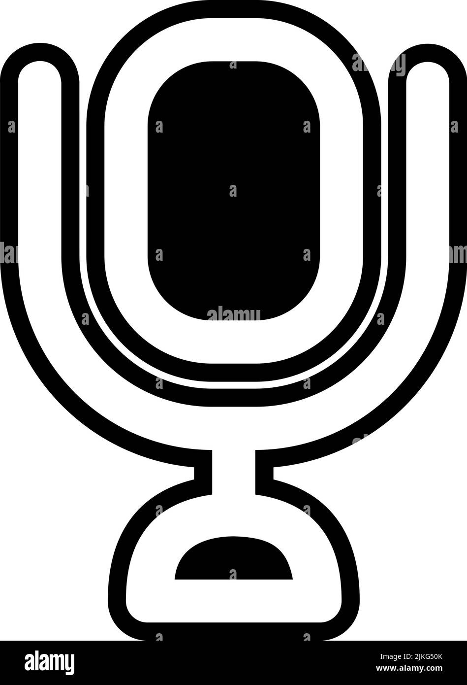 voice record icon black vector illustration Stock Vector Image & Art ...