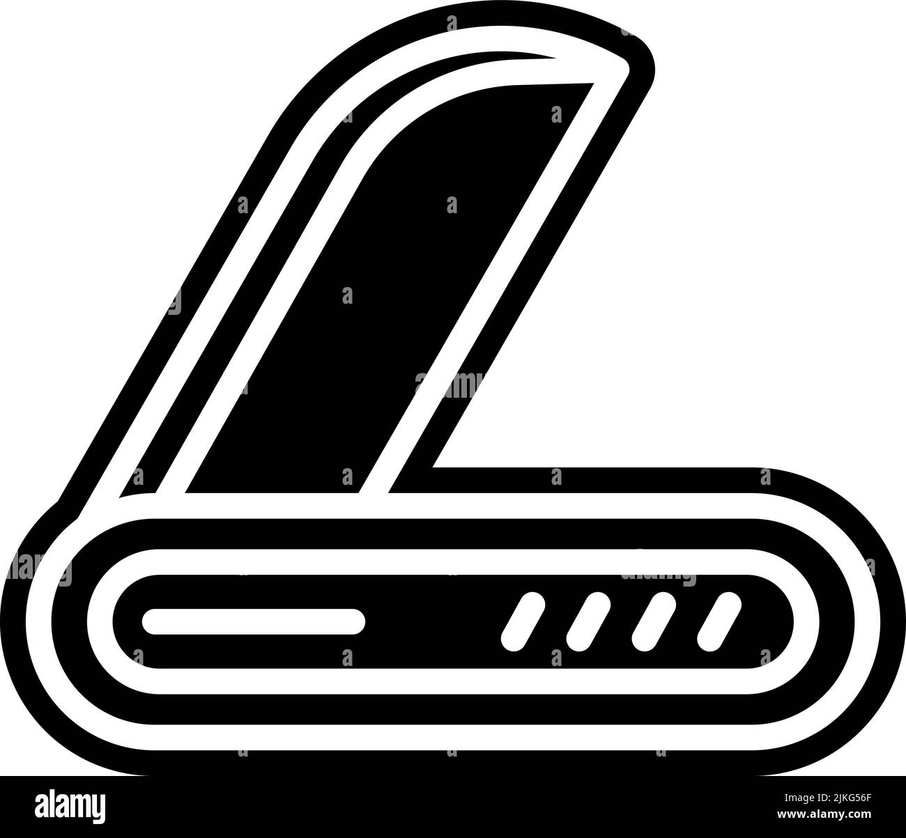 swiss army knife icon black vector illustration Stock Vector Image ...