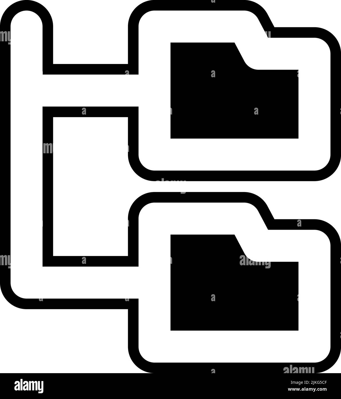 folders icon black vector illustration Stock Vector Image & Art Alamy