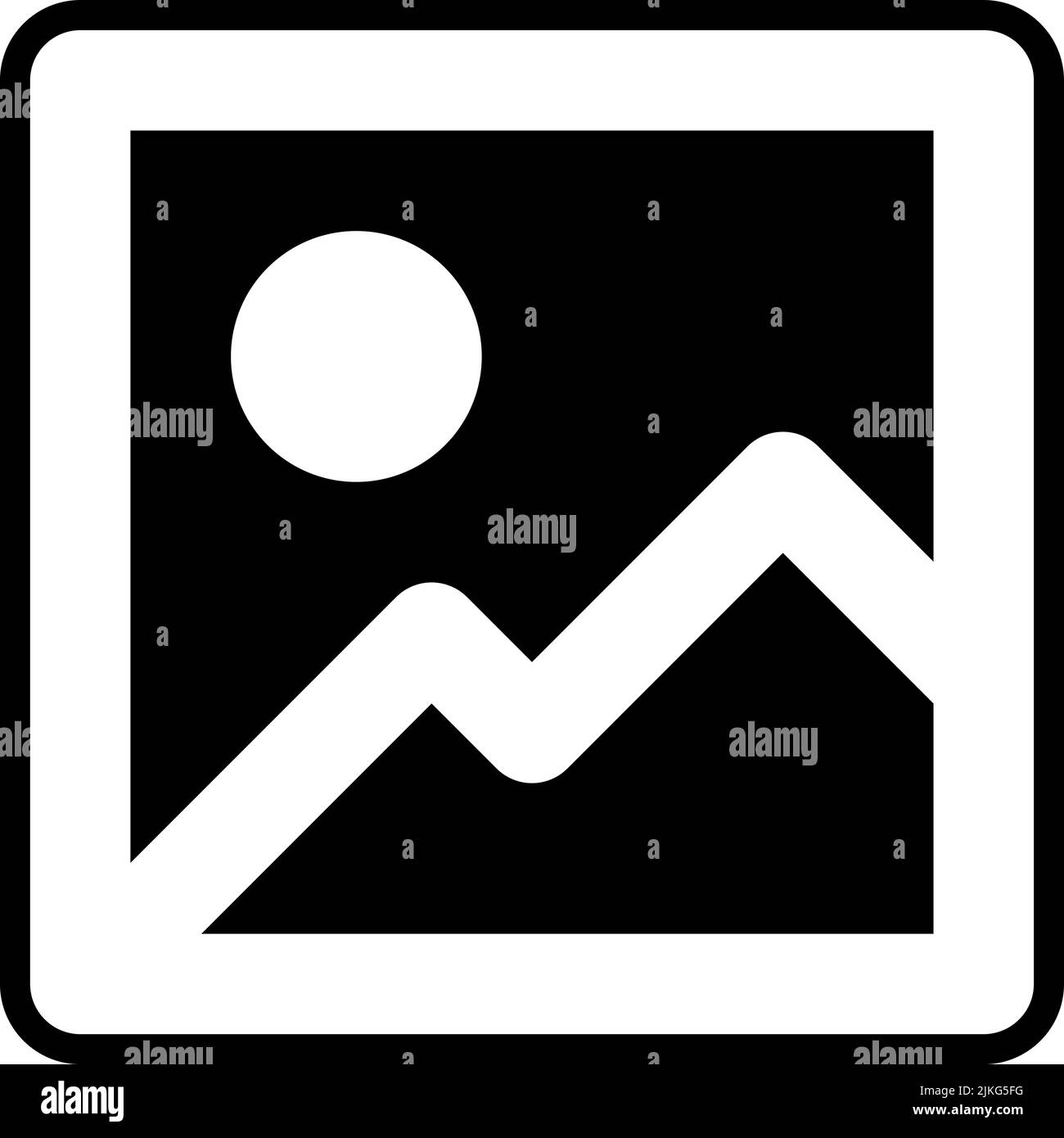 picture icon black vector illustration Stock Vector Image & Art - Alamy