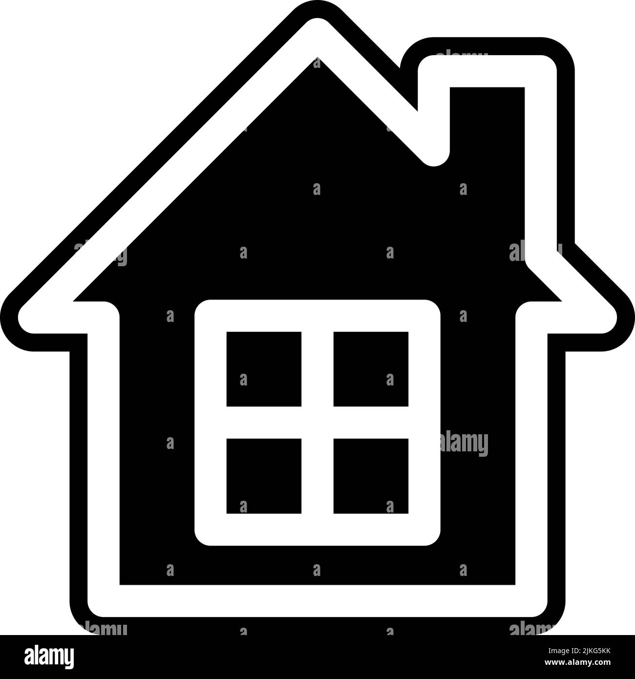 house icon black vector illustration Stock Vector Image & Art - Alamy