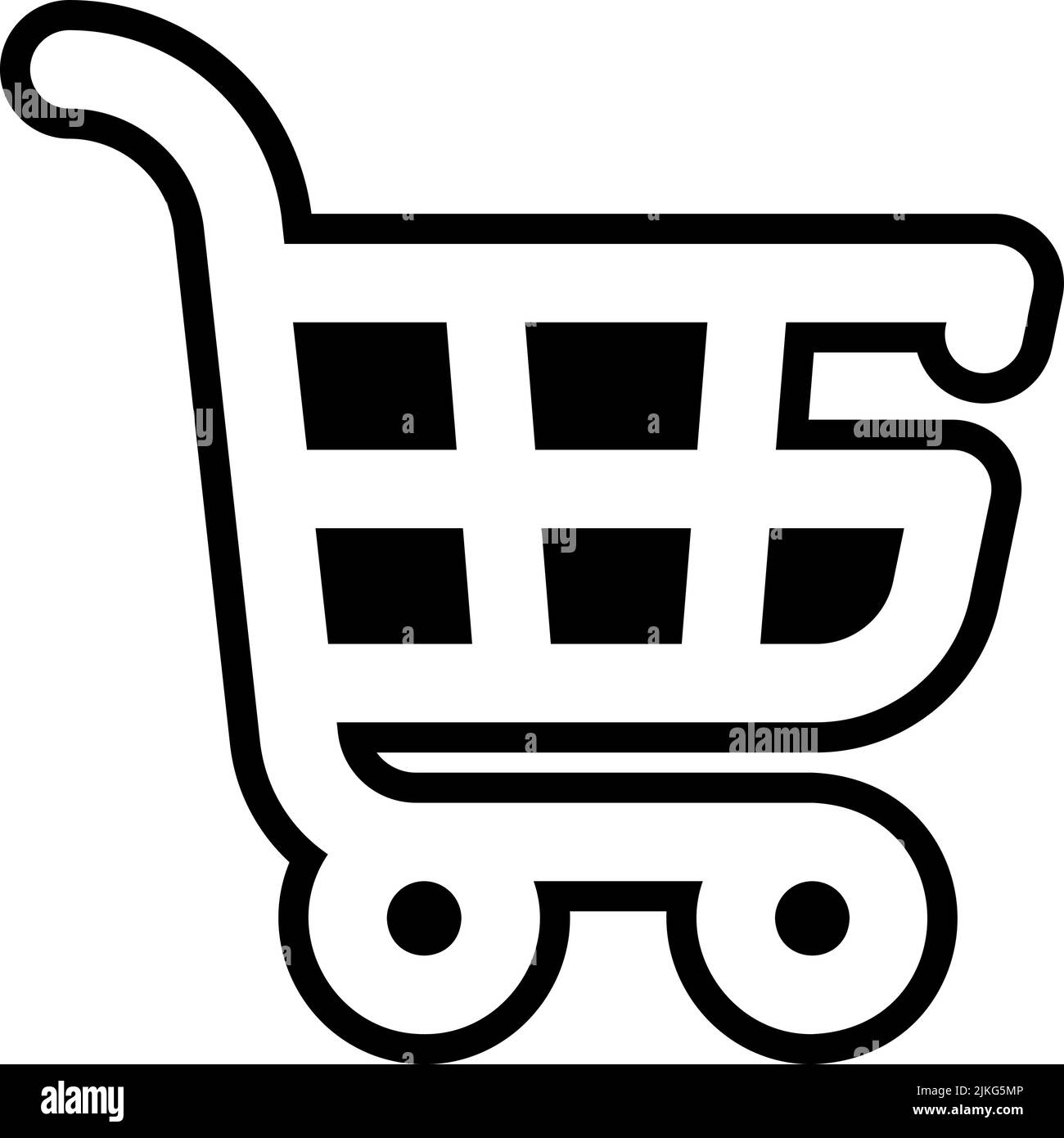 shopping icon black vector illustration Stock Vector Image & Art - Alamy