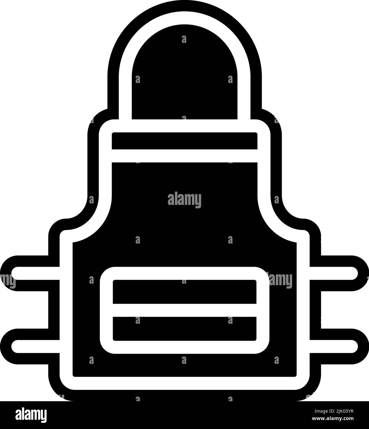 apron icon black vector illustration Stock Vector Image & Art - Alamy