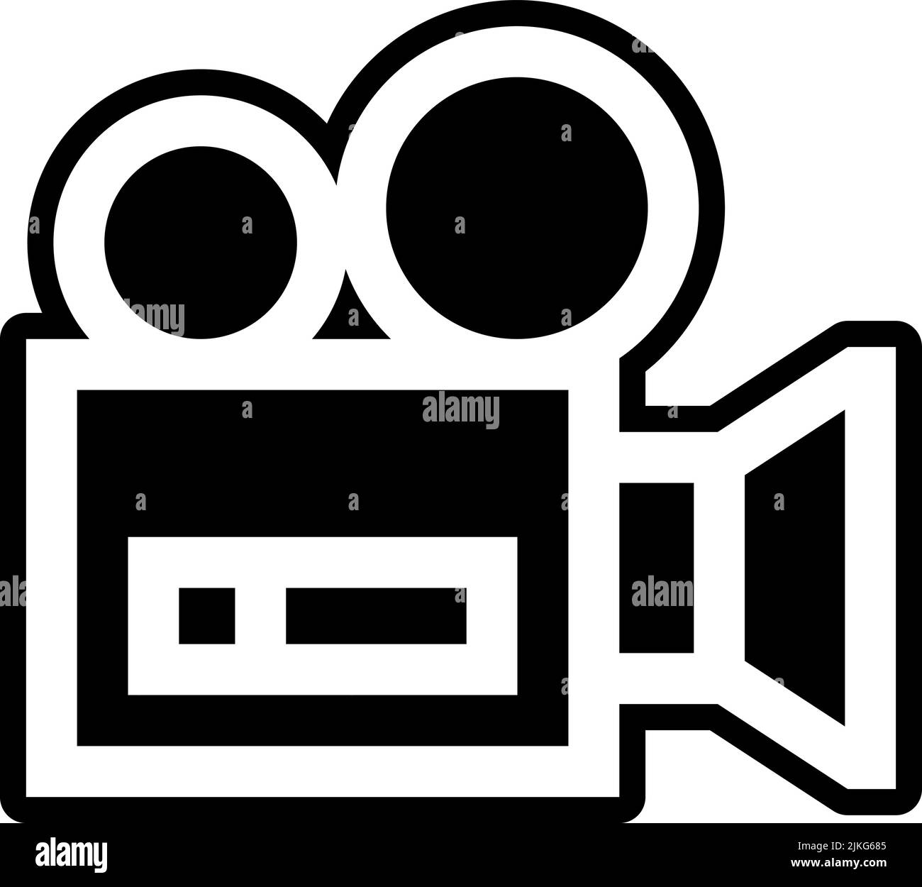 video calling app icon black vector illustration Stock Vector Image