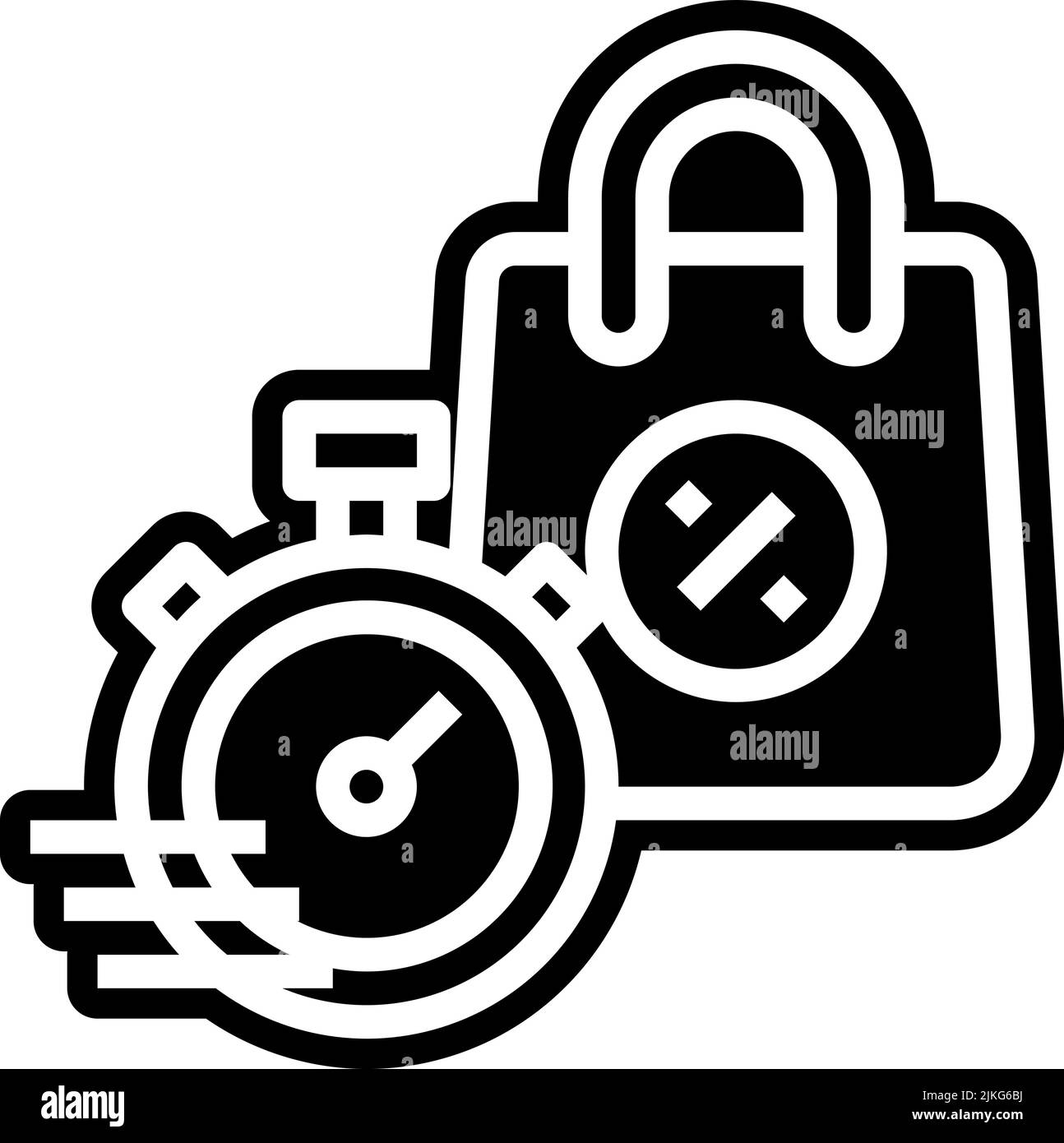 limited time icon black vector illustration Stock Vector Image & Art