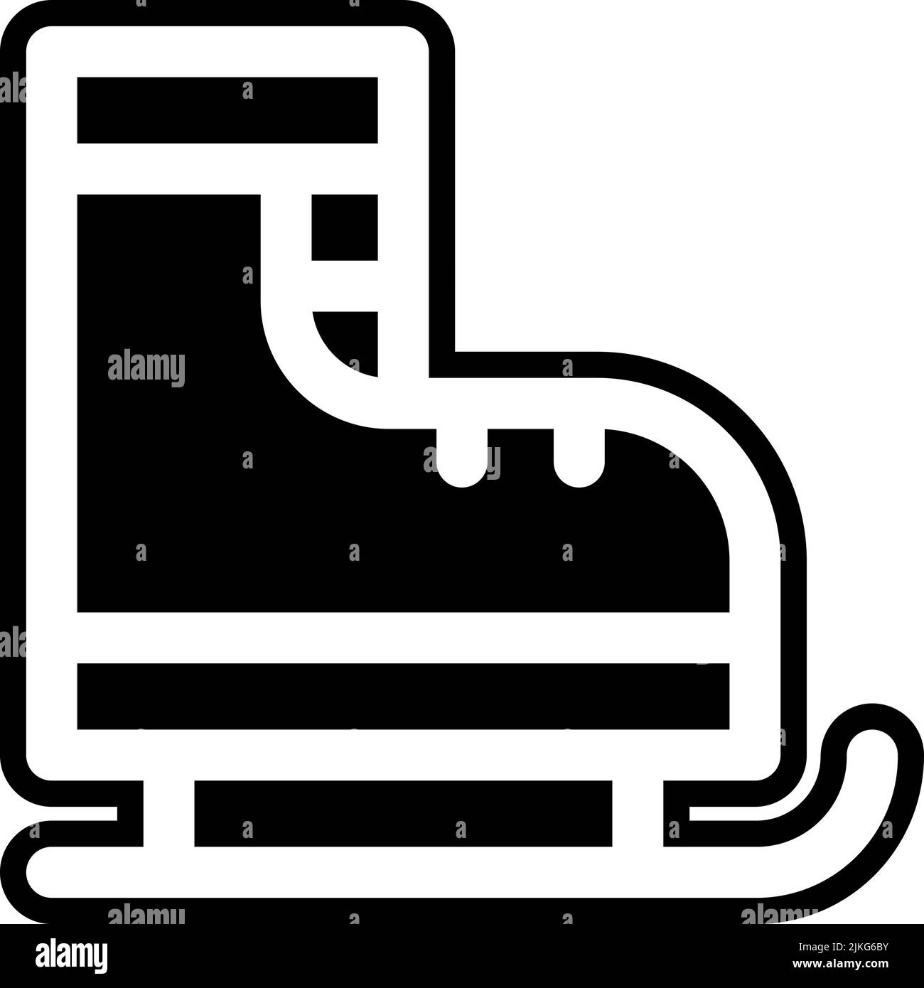 ice skate icon black vector illustration Stock Vector Image & Art - Alamy