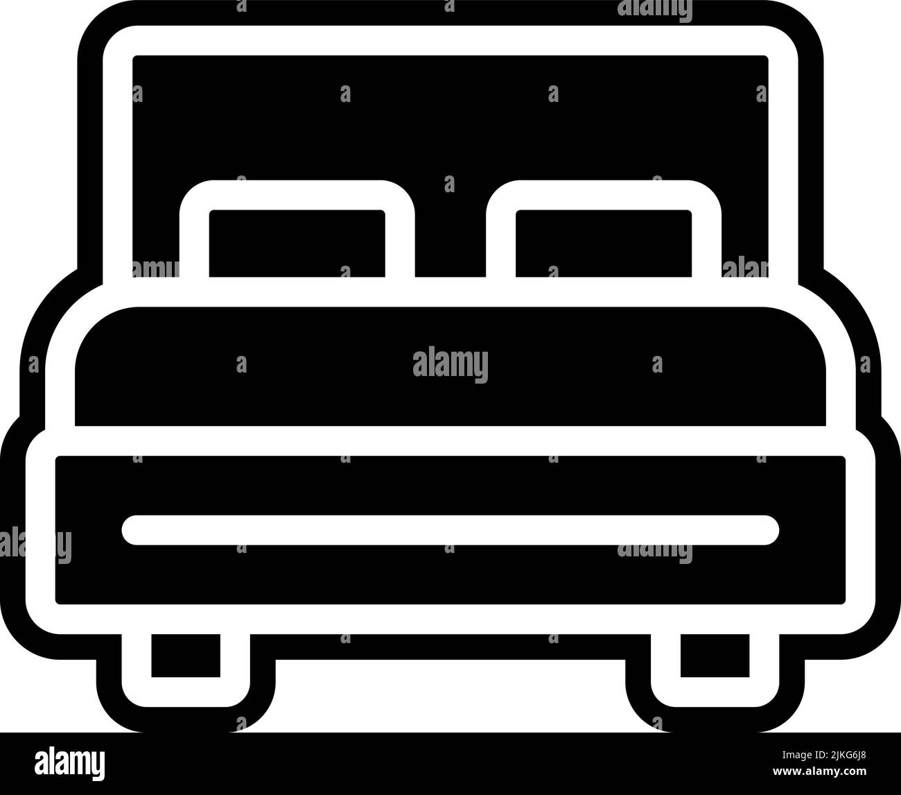 bed icon black vector illustration Stock Vector Image & Art Alamy