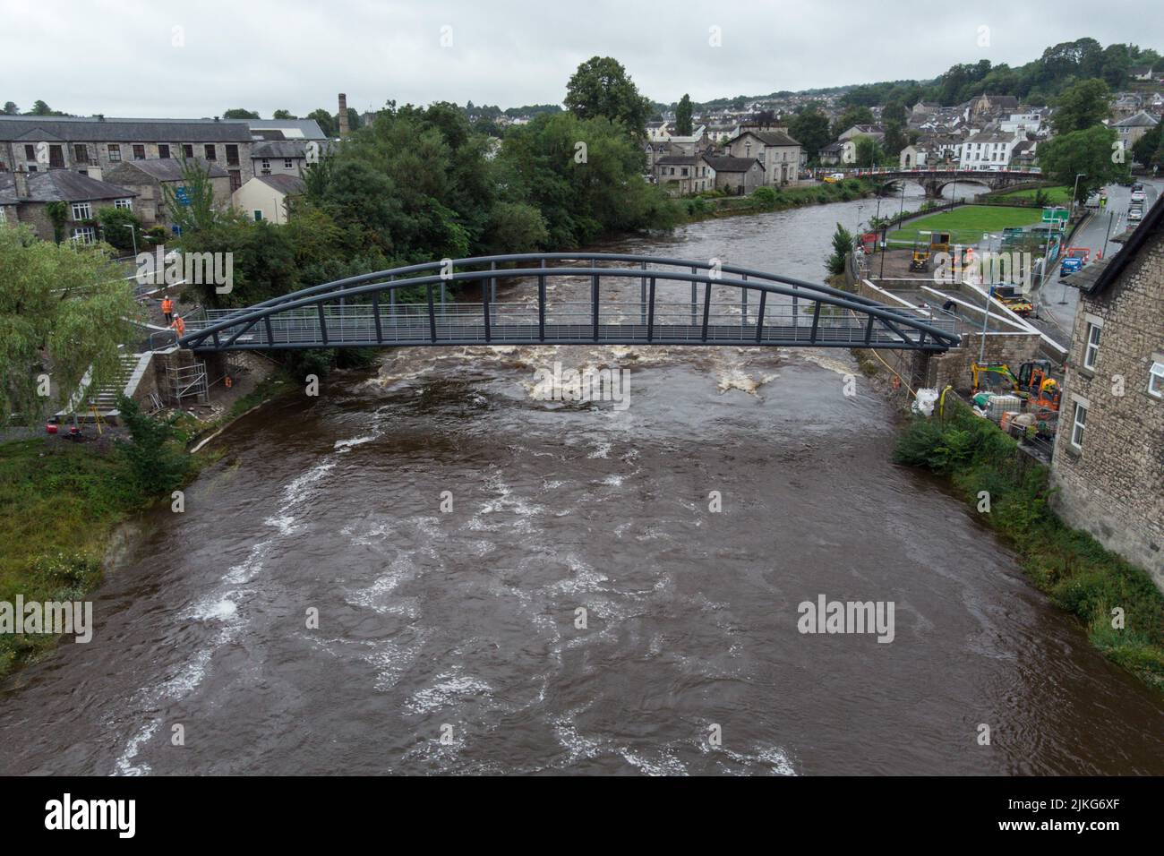 Kendal, Cumbria, England, August 2nd 2022. - River Levels Have.