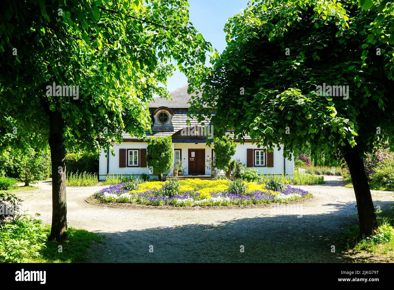 The Manor House in The Open Air Folk Museum in Lublin, Poland, 03.06.2022 Stock Photo