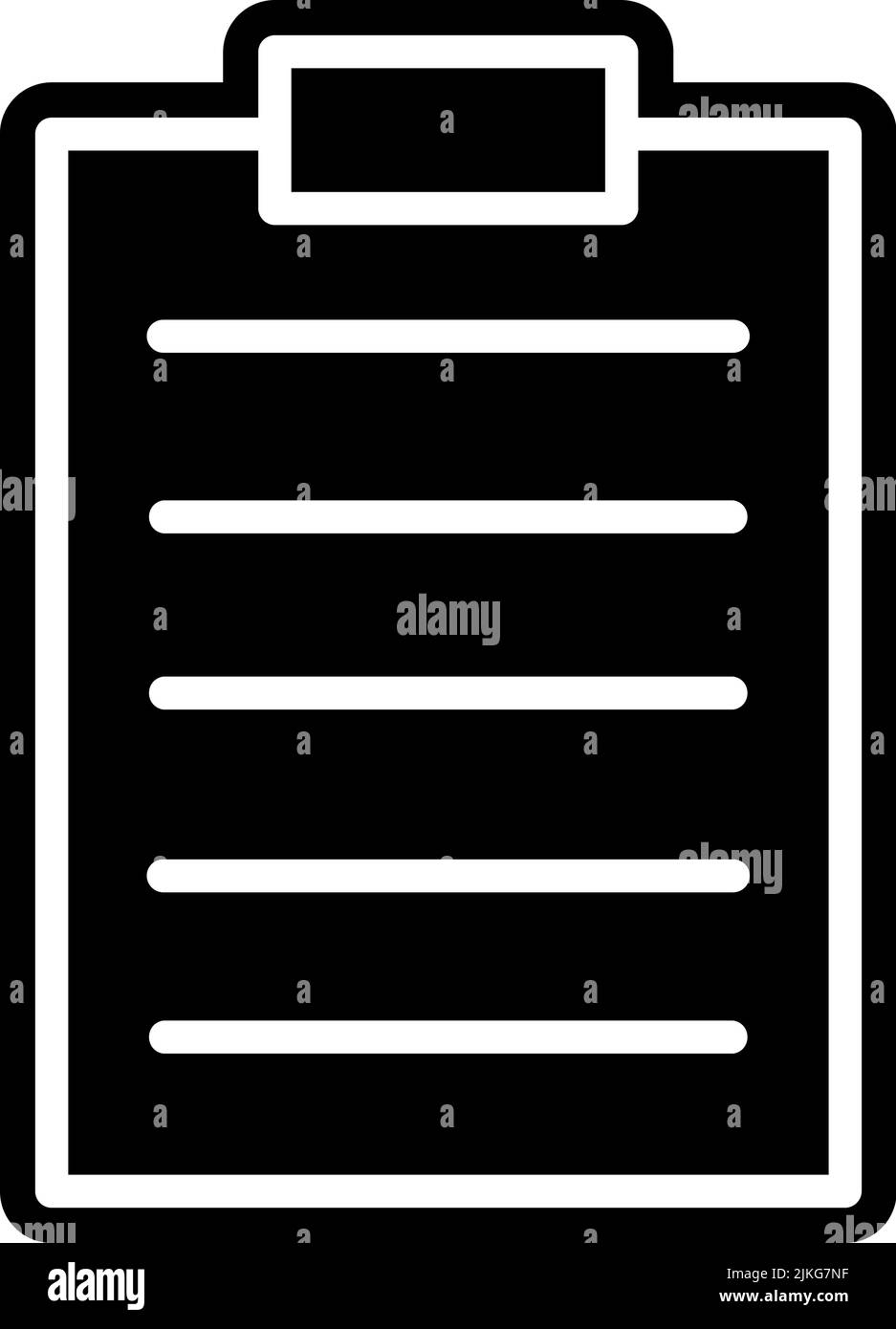 clipboard icon black vector illustration Stock Vector Image & Art Alamy