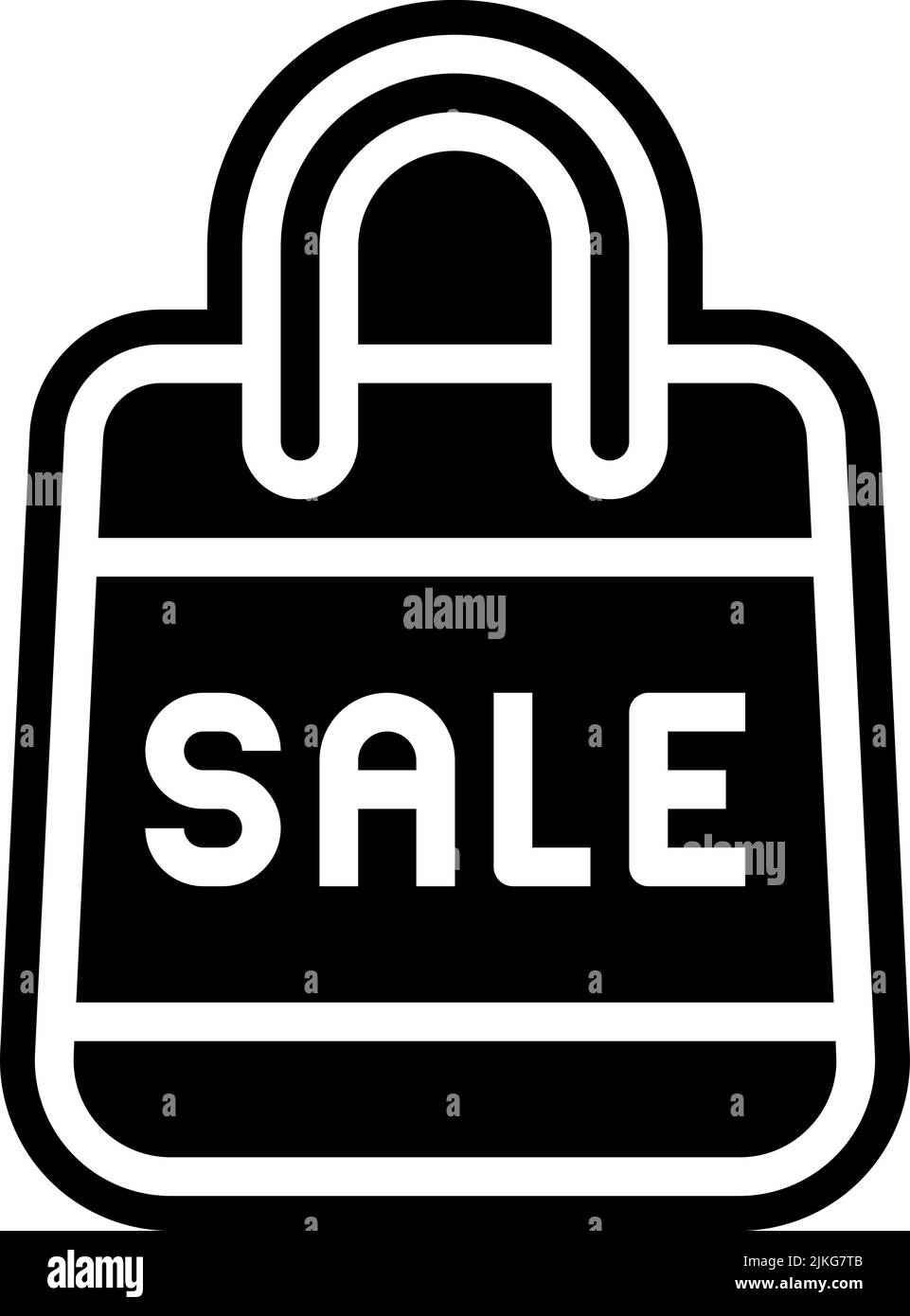 shopping bag icon black vector illustration Stock Vector Image & Art ...