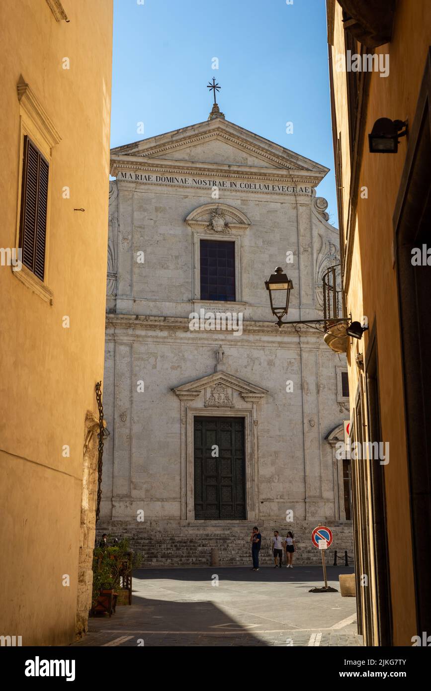 Cathedral of Santa Maria Assunta in Orte, Lazio, Italy Stock Photo