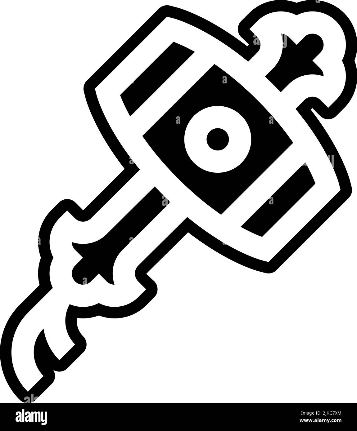 lucky charm icon black vector illustration Stock Vector Image & Art Alamy