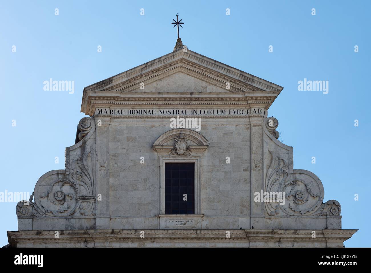 Cathedral of Santa Maria Assunta in Orte, Lazio, Italy Stock Photo