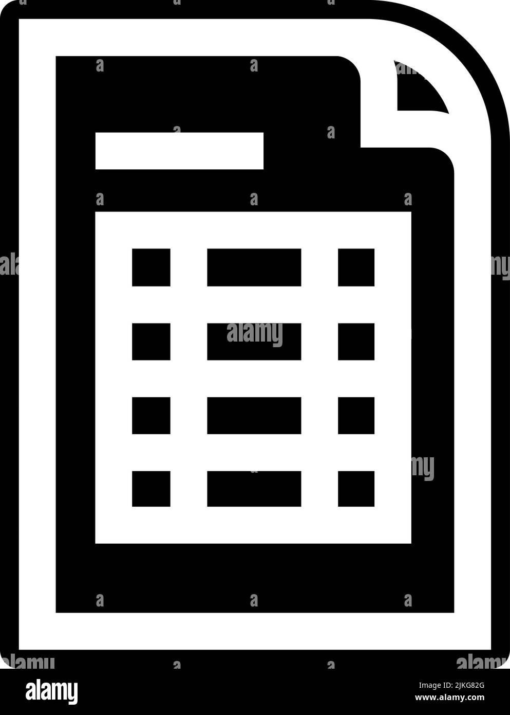 Excel icon black vector illustration stock vector image art alamy