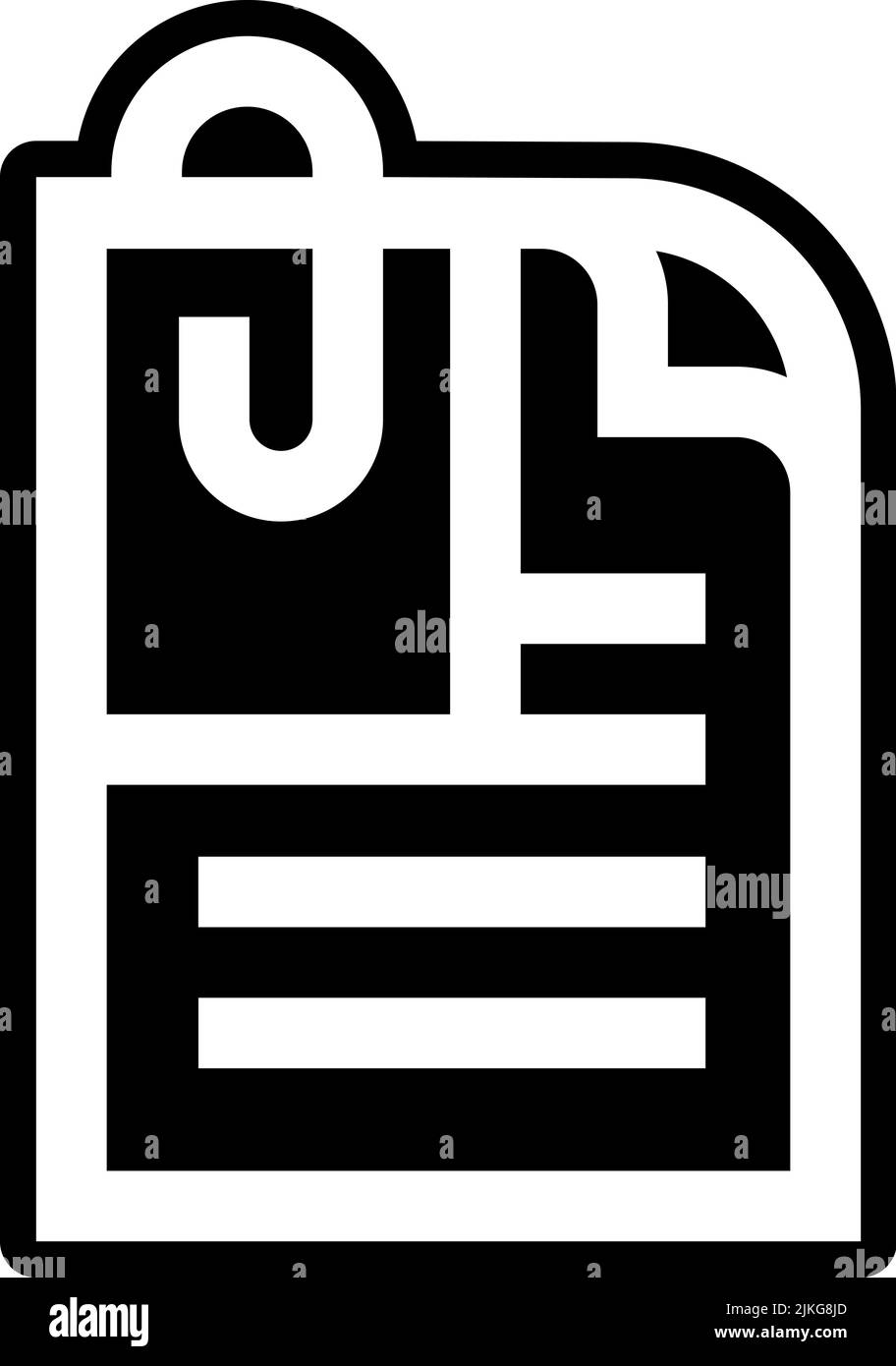 attach icon black vector illustration Stock Vector Image & Art - Alamy