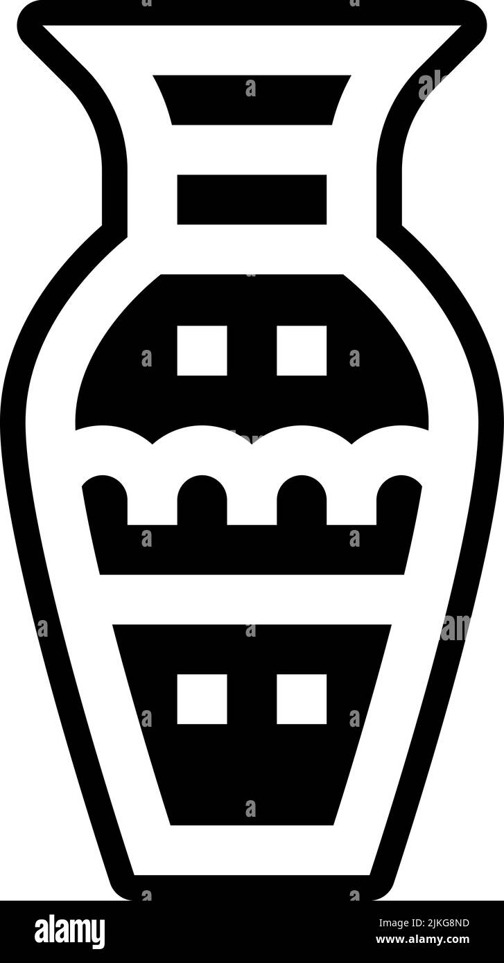 vase icon black vector illustration Stock Vector Image & Art - Alamy