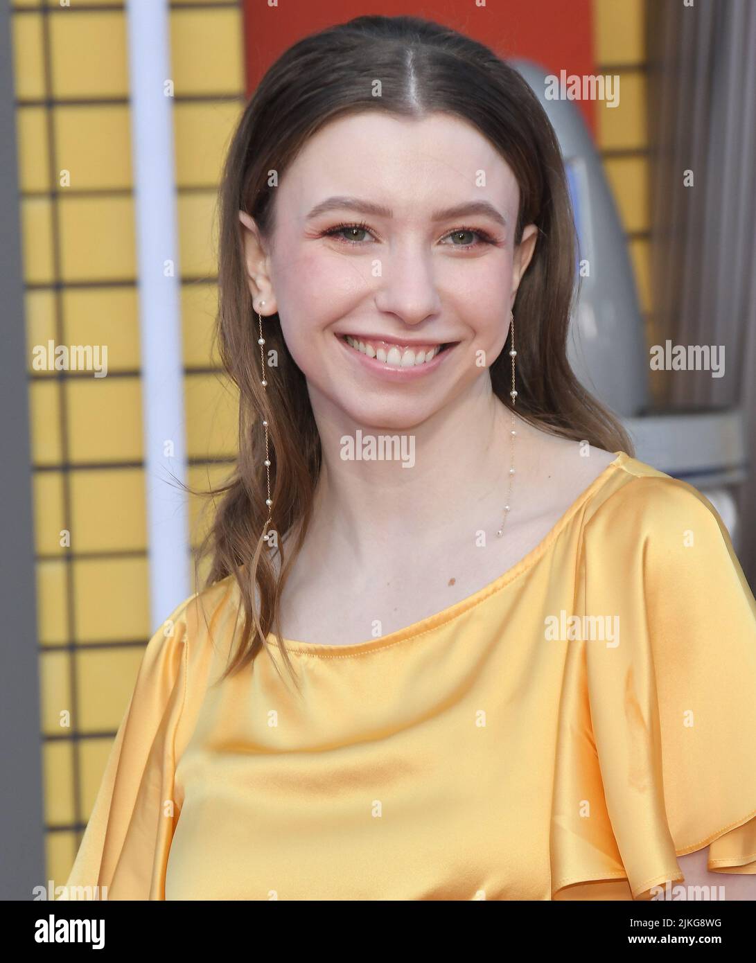Katelyn Nacon arrives at the BULLET TRAIN Los Angeles Premiere held at