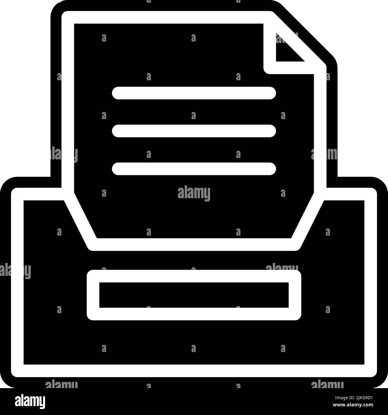 folder icon black vector illustration Stock Vector Image & Art - Alamy