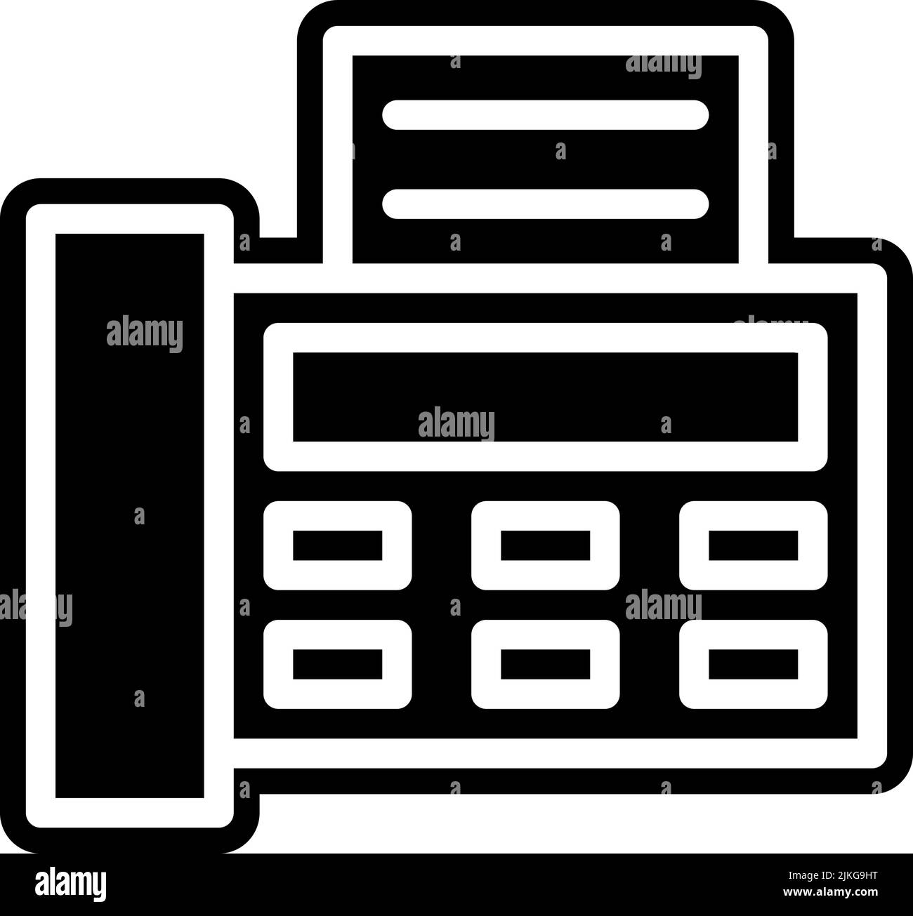 fax machine icon black vector illustration Stock Vector Image & Art Alamy