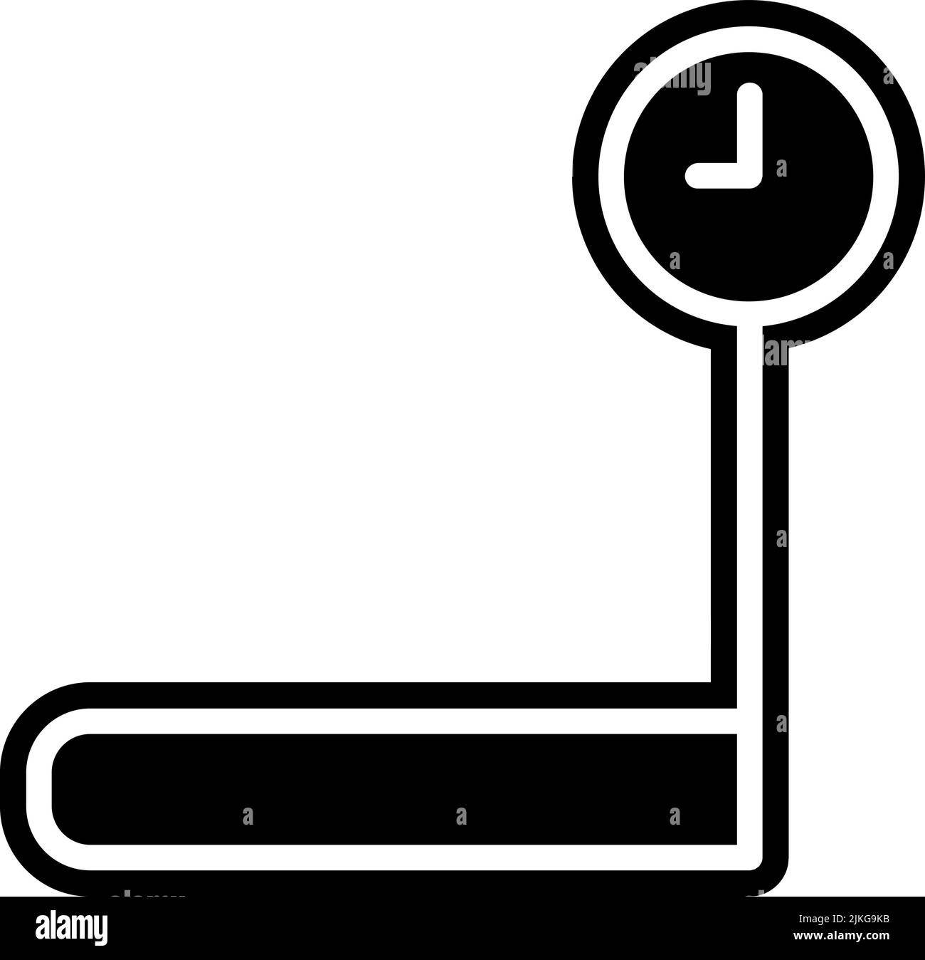 weight icon black vector illustration Stock Vector Image & Art - Alamy