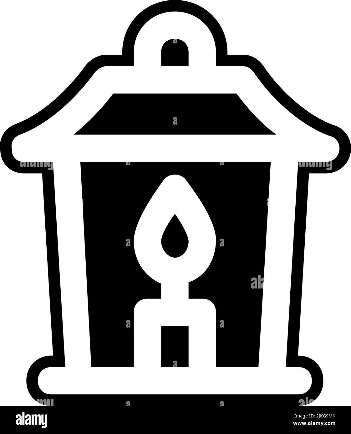 lantern icon black vector illustration Stock Vector Image & Art - Alamy