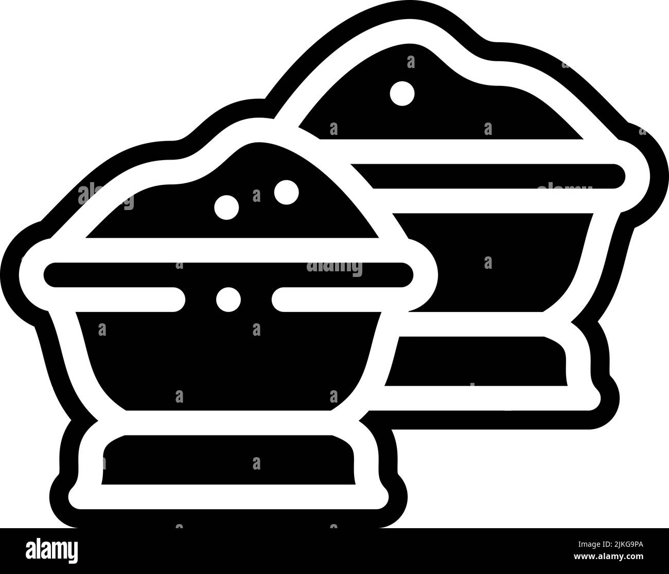 spice icon black vector illustration. Stock Vector