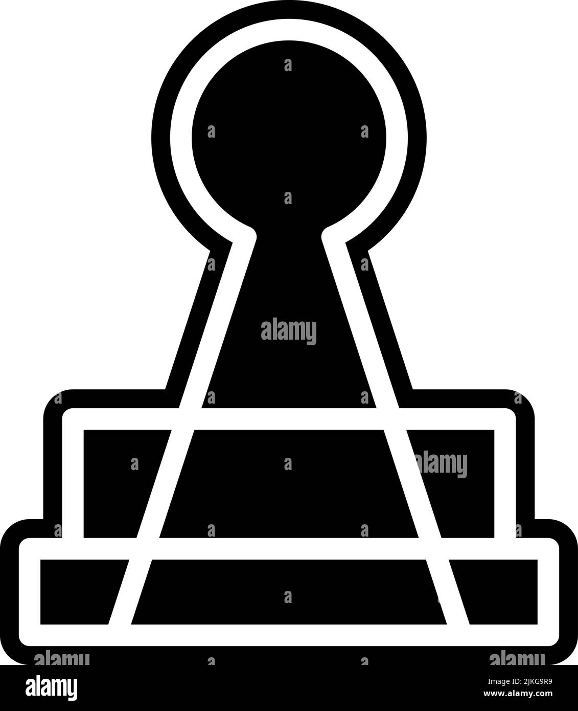 clip icon black vector illustration Stock Vector Image & Art - Alamy