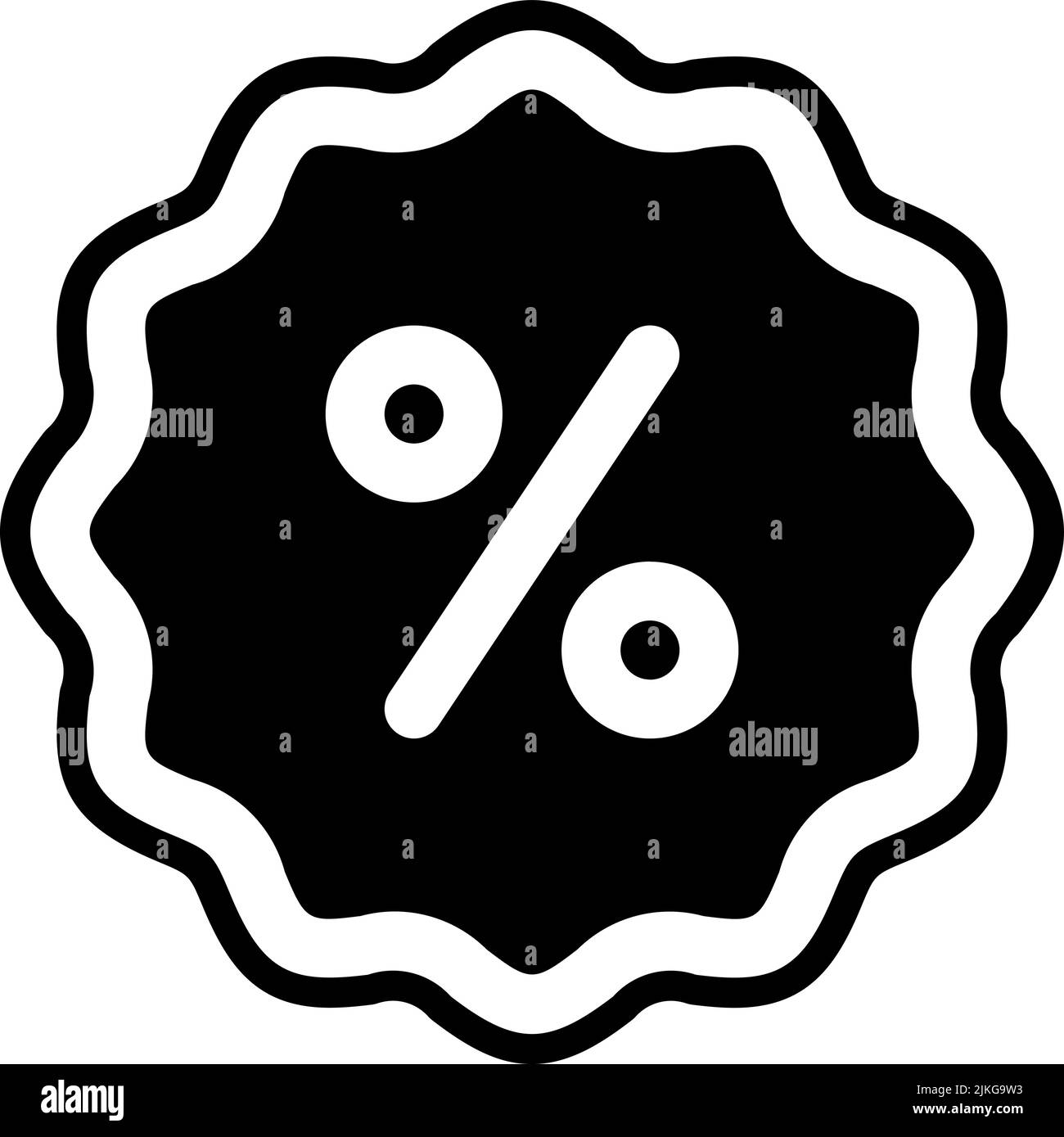discount label icon black vector illustration Stock Vector Image & Art ...