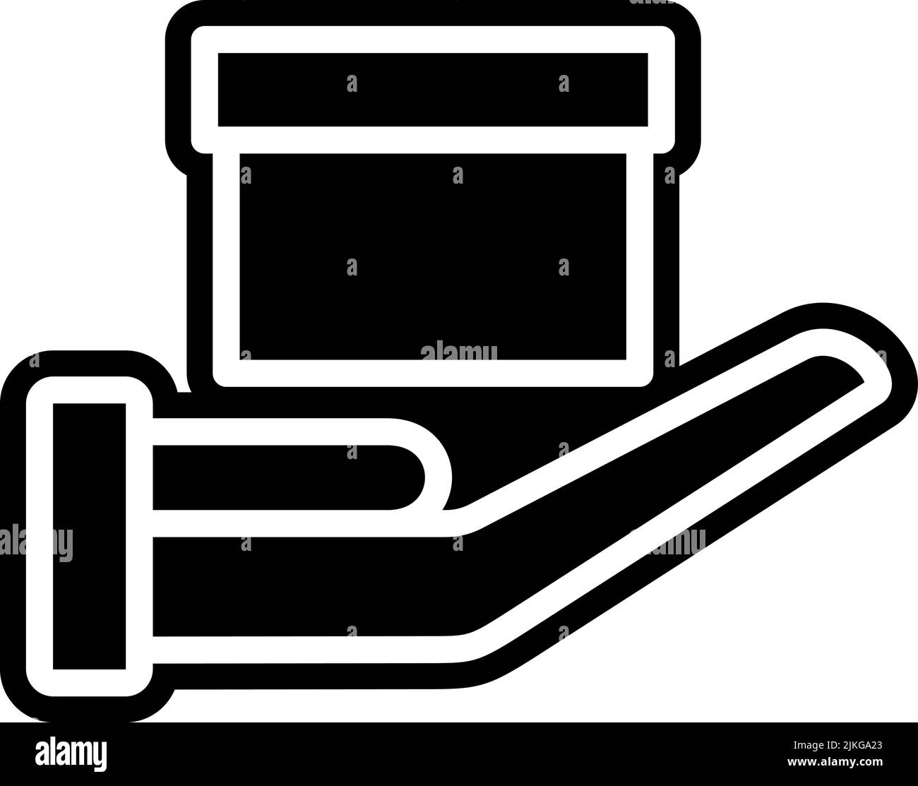 received icon black vector illustration Stock Vector Image & Art Alamy