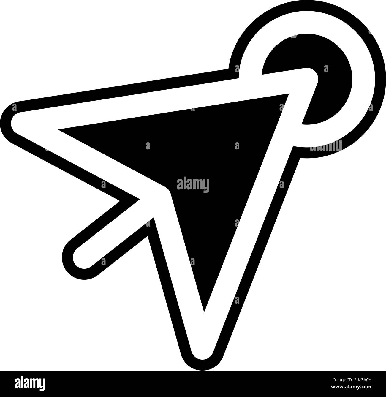 cursor icon black vector illustration Stock Vector Image & Art - Alamy