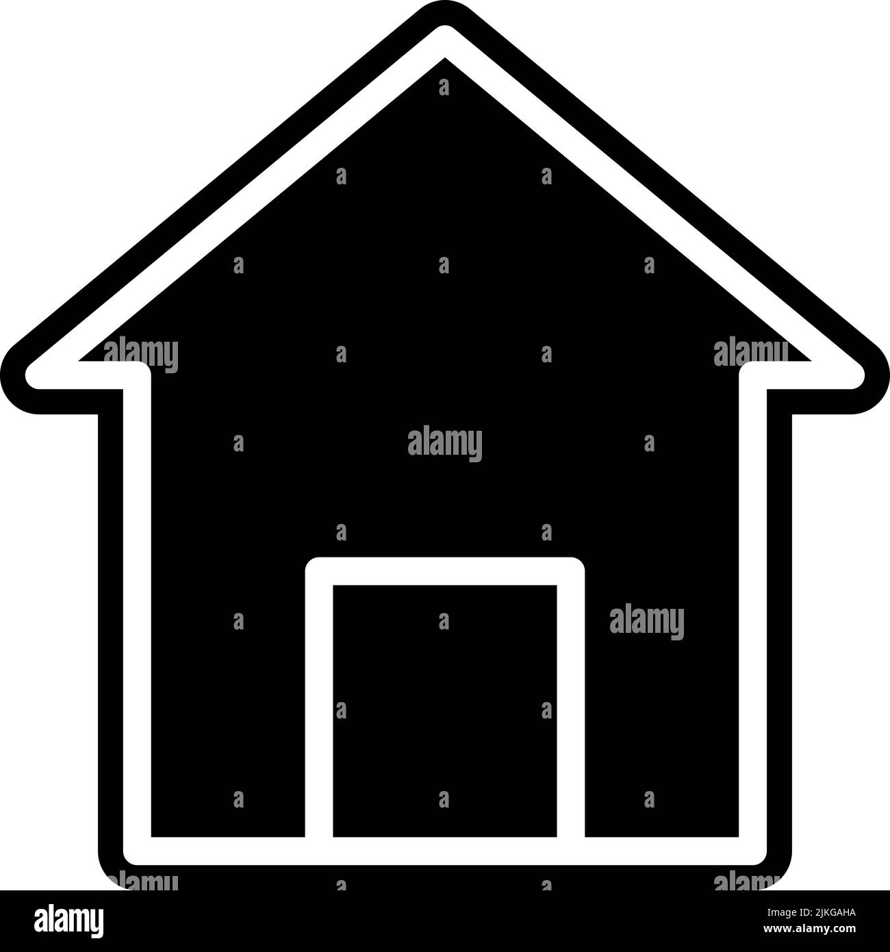home icon black vector illustration Stock Vector Image & Art - Alamy