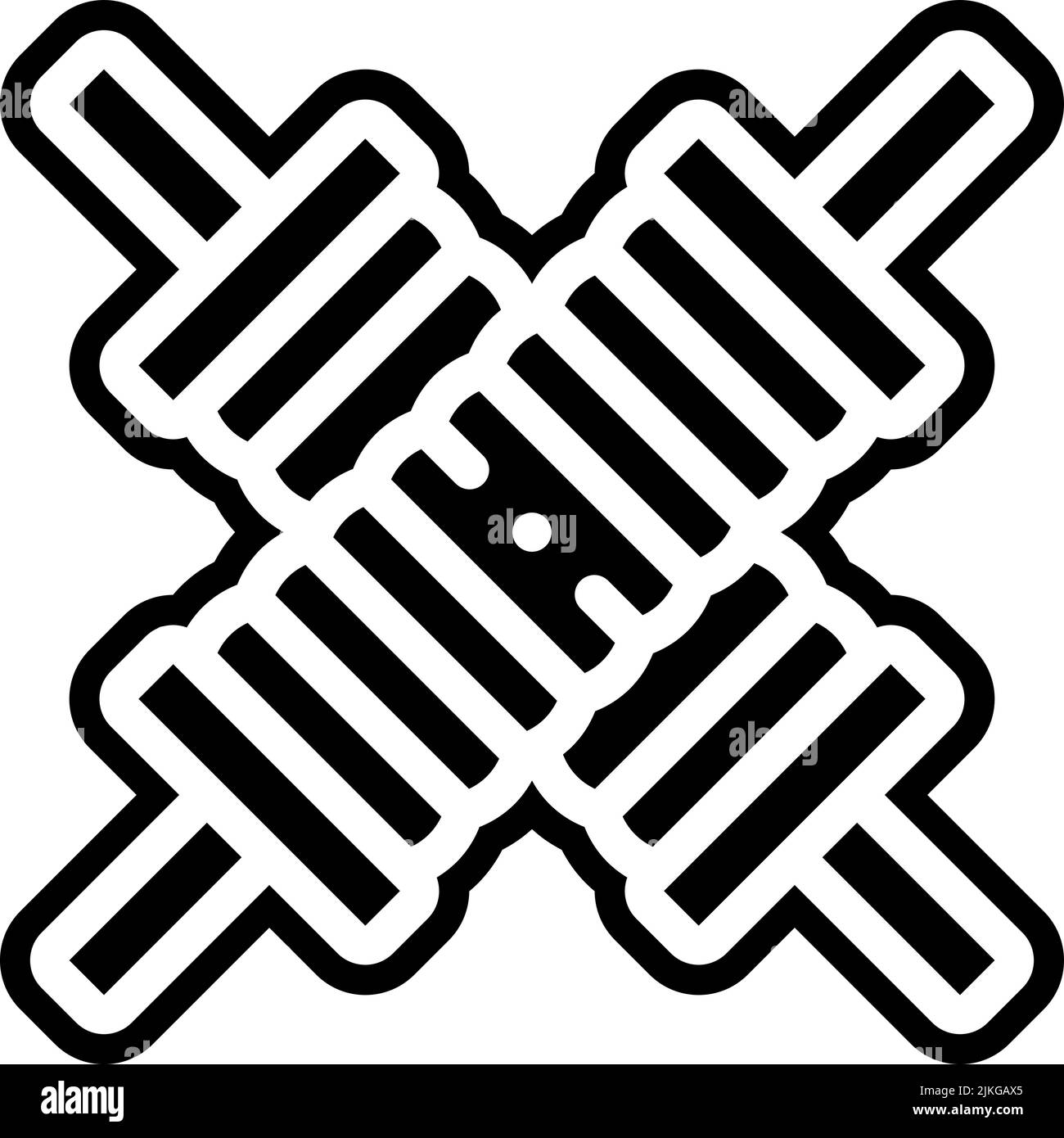 thread icon black vector illustration Stock Vector Image & Art - Alamy