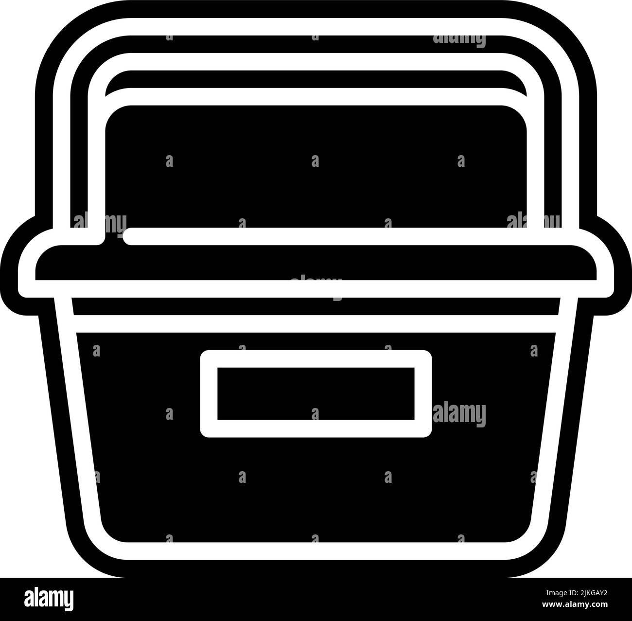 shopping basket icon black vector illustration Stock Vector Image & Art ...