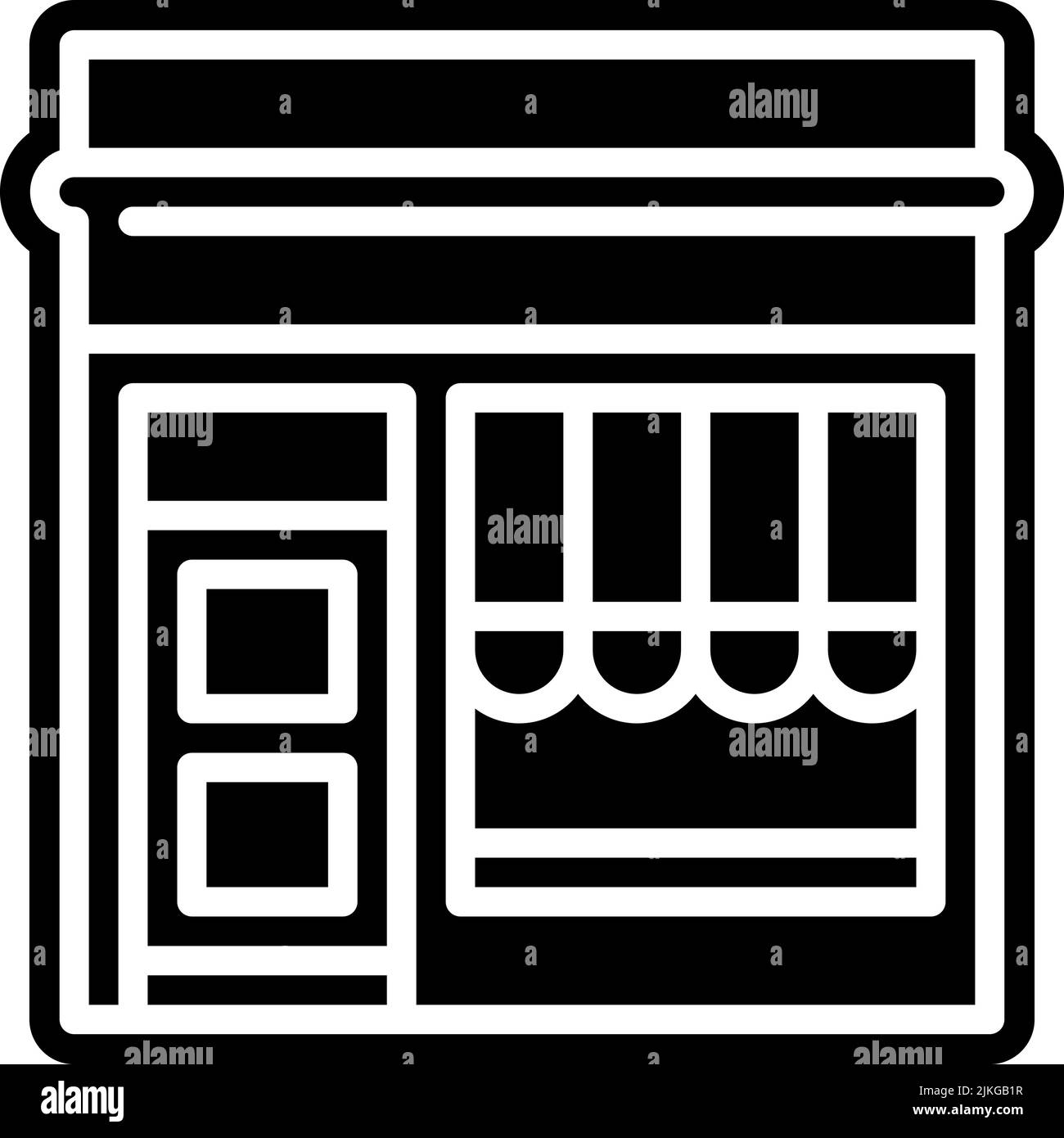 store icon black vector illustration Stock Vector Image & Art - Alamy