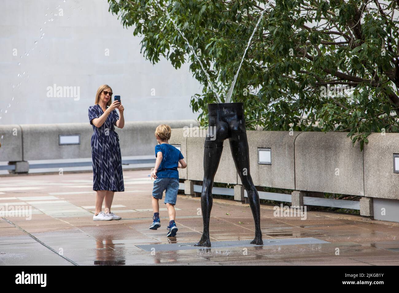 Sculpture outside the Hayward Gallery, Southbank, London, UK. Stock Photo