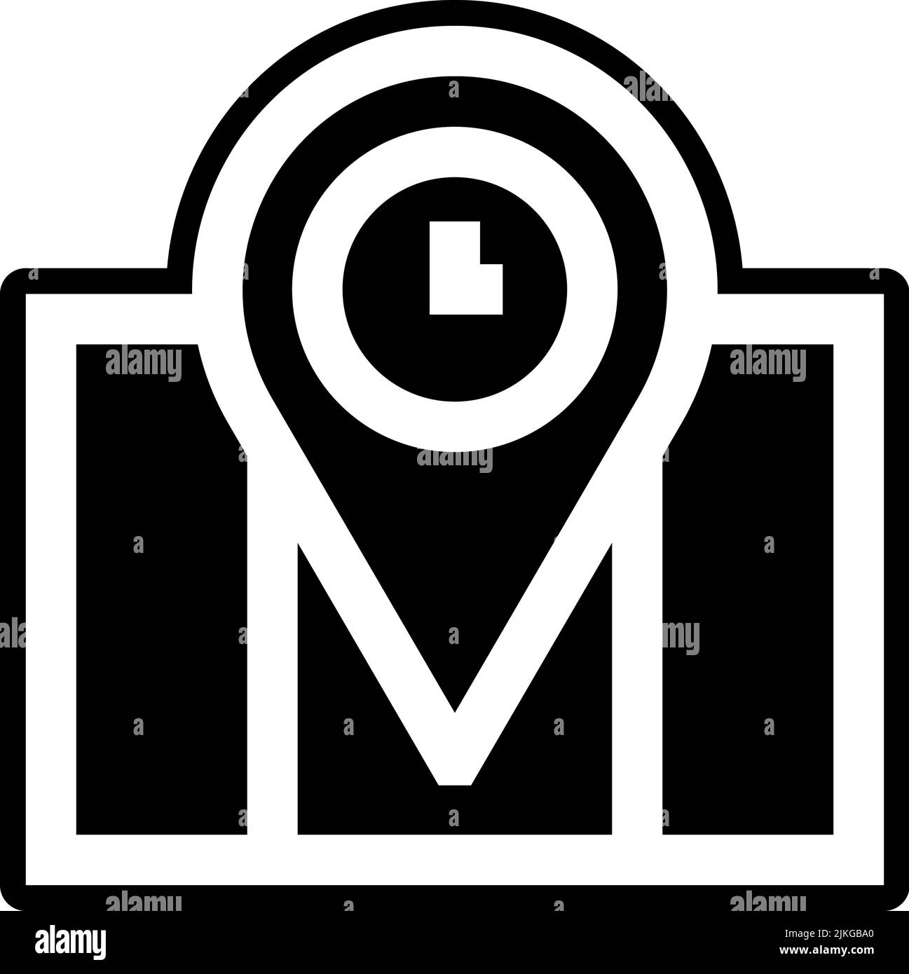 time icon black vector illustration Stock Vector Image & Art - Alamy