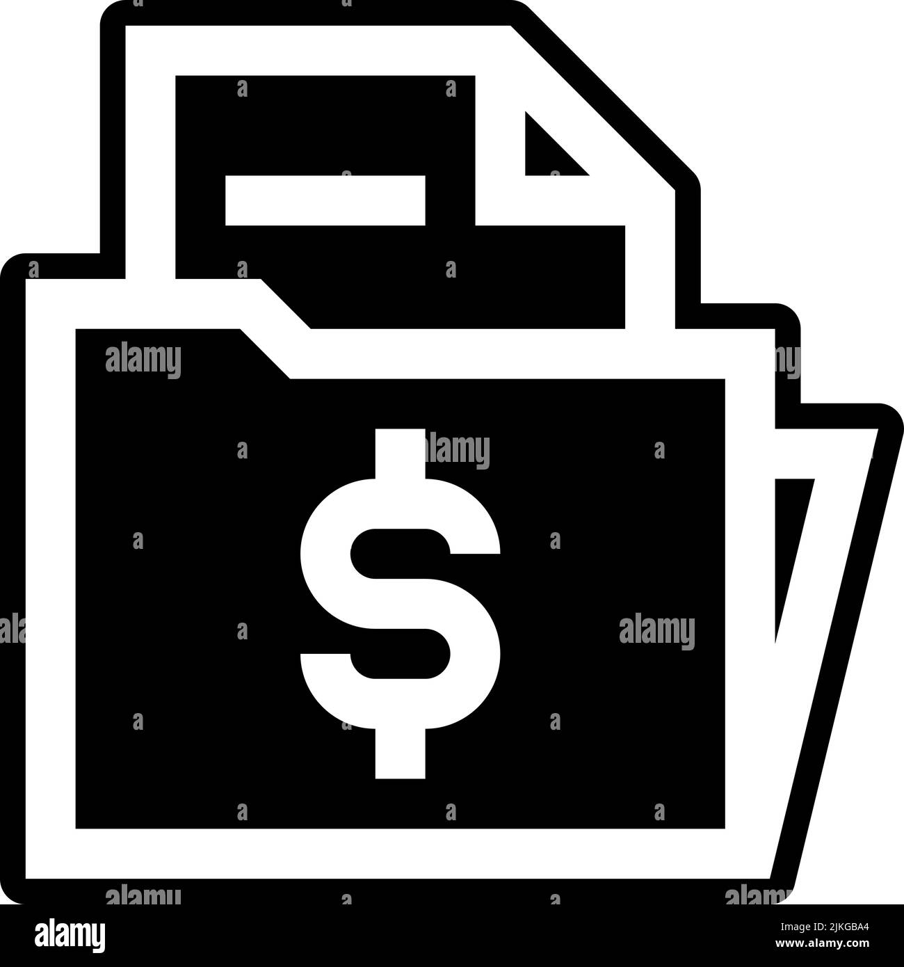 folder icon black vector illustration Stock Vector Image & Art - Alamy