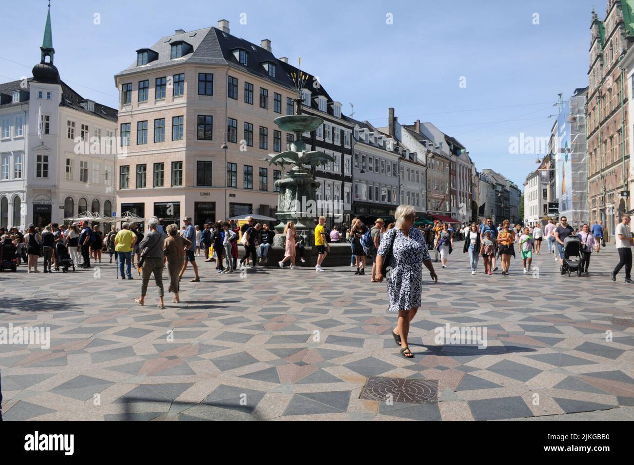 Copenhagen /Denmark/02 Augustes 2022/ Shoppers on amager tovr and ...
