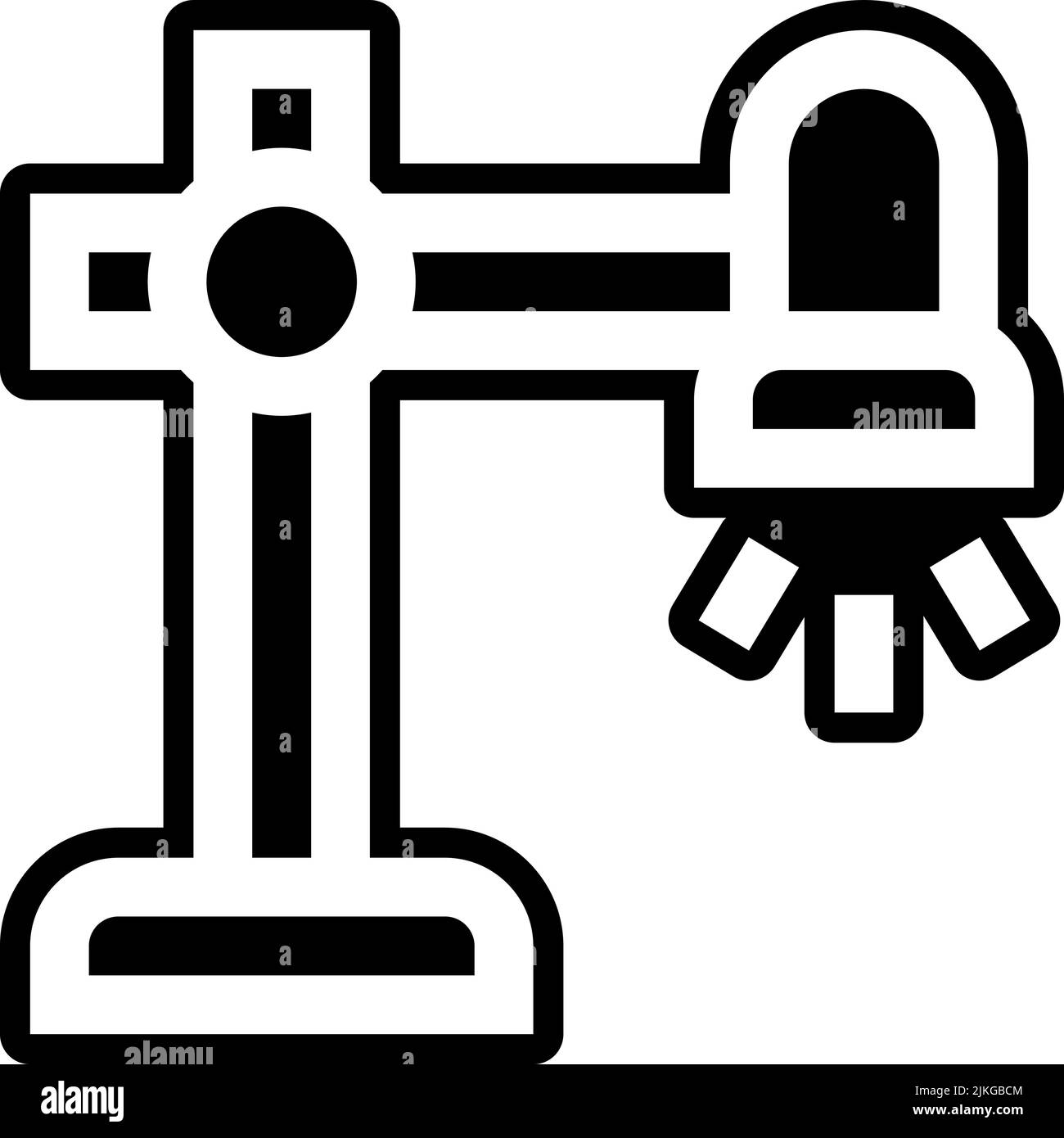 lamp icon black vector illustration Stock Vector Image & Art - Alamy